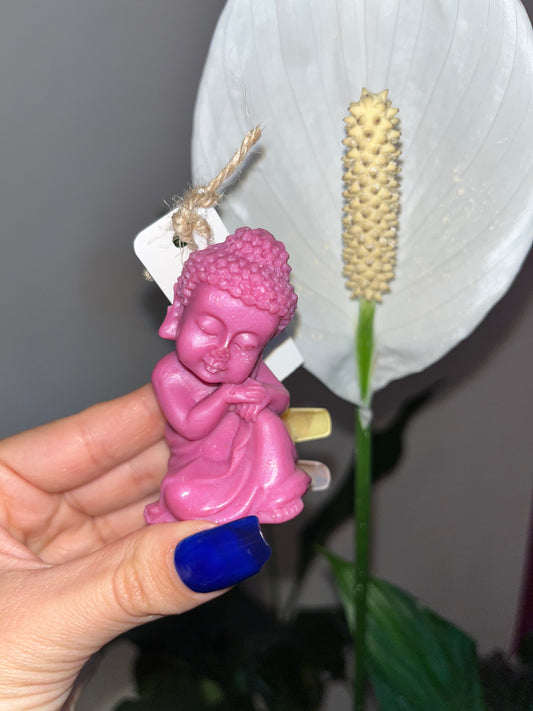 Bouddha les mains sur le genou